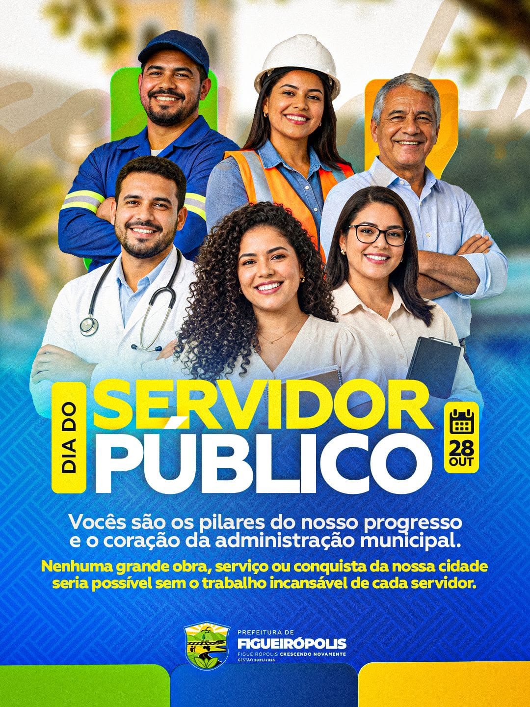 Prefeitura de Figueirópolis homenageia, neste 28 de outubro, todas as servidoras e todos os servidores públicos do munic
