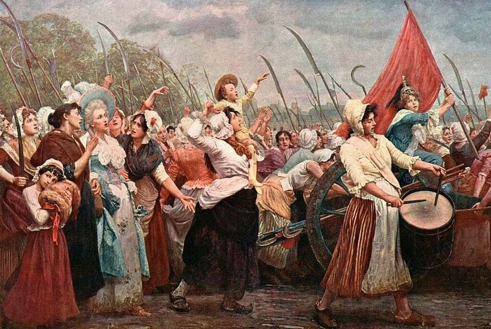 Marcha das Mulheres: trabalhadoras parisienses desafiam a monarquia