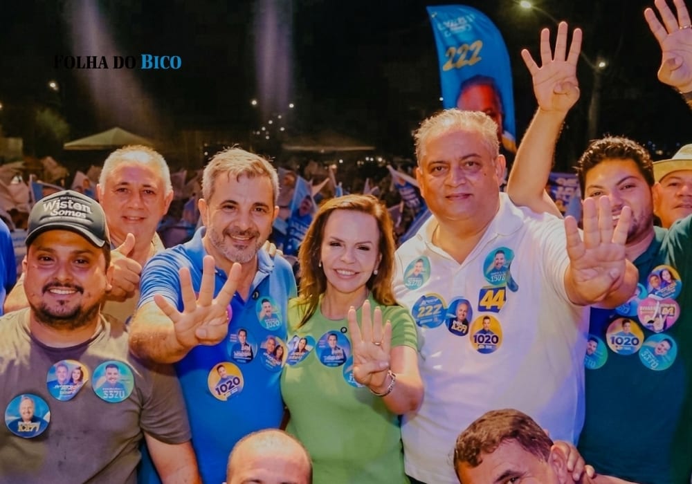 Wiston coloca o Bico no centro do primeiro grande comício de campanha