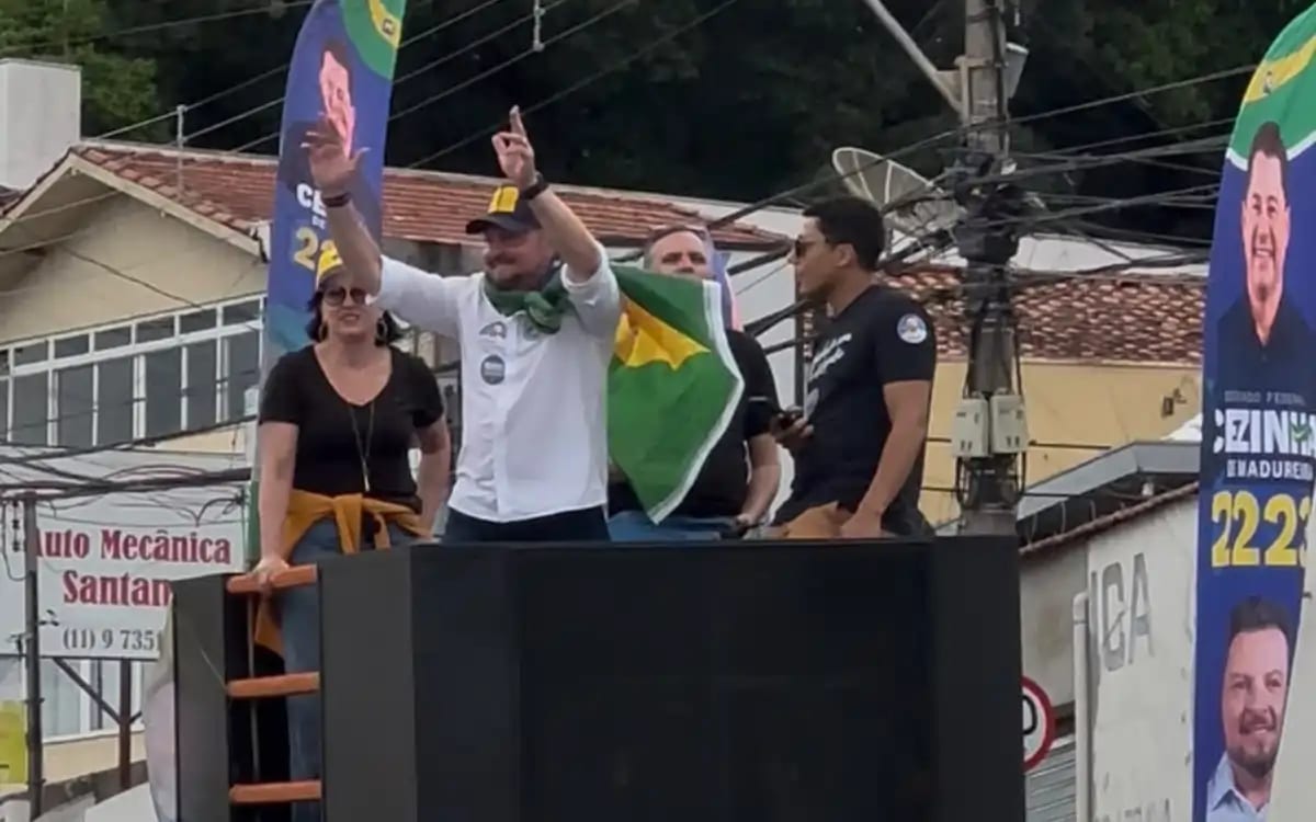 Montanari encerra campanha à Assembleia em carreata em Bragança Paulista