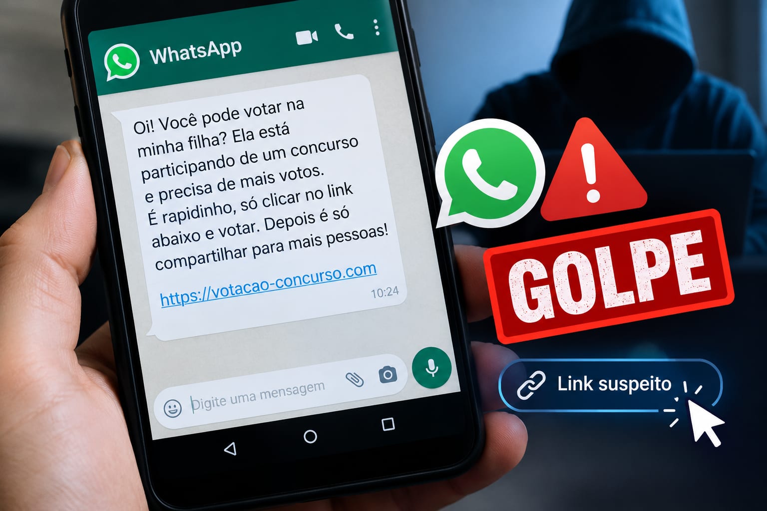 ALERTA | Falsa votação pode levar à clonagem de contas no WhatsApp