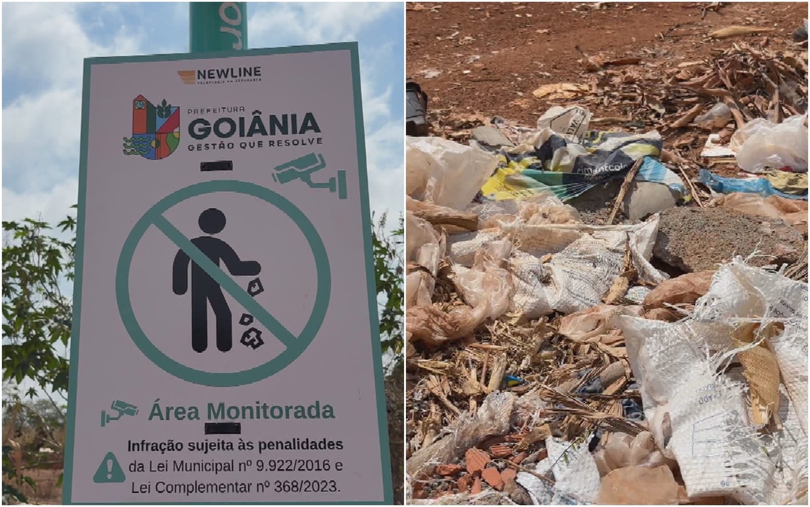 Câmera inteligente monitora quem joga lixo em lugar proibido, em Goiânia; saiba onde
