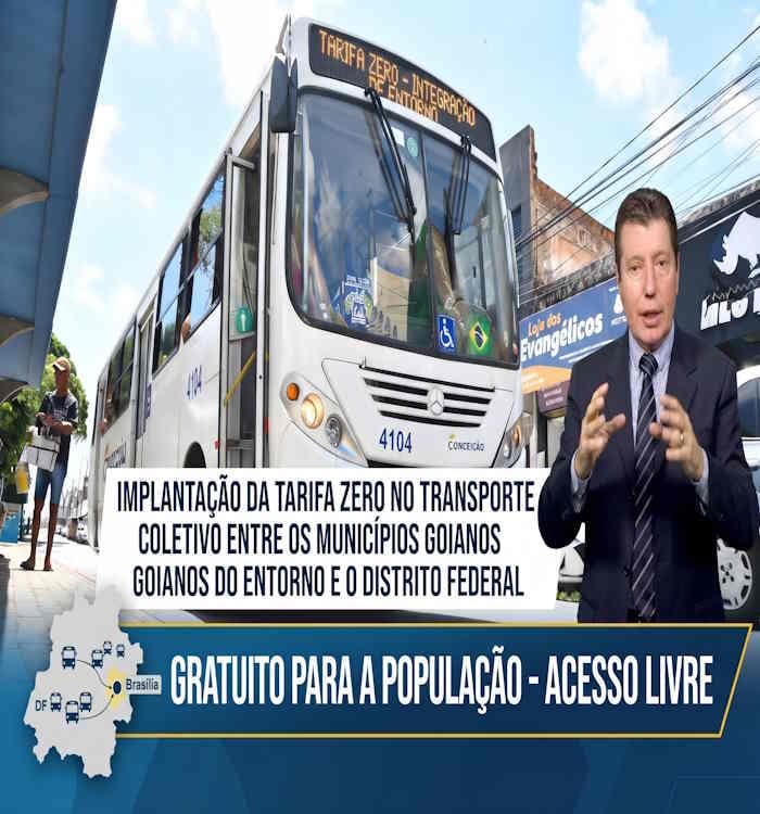Transporte gratuito no Entorno: José Nelto propõe grupo de trabalho para debater tarifa zero com recursos de Goiás, DF e
