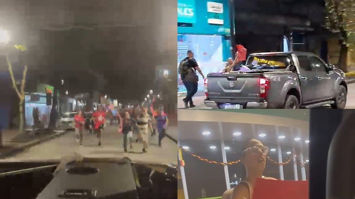 Manifestantes de ato por Lula saem correndo atrás de caminhonete com música de Bolsonaro em Blumenau