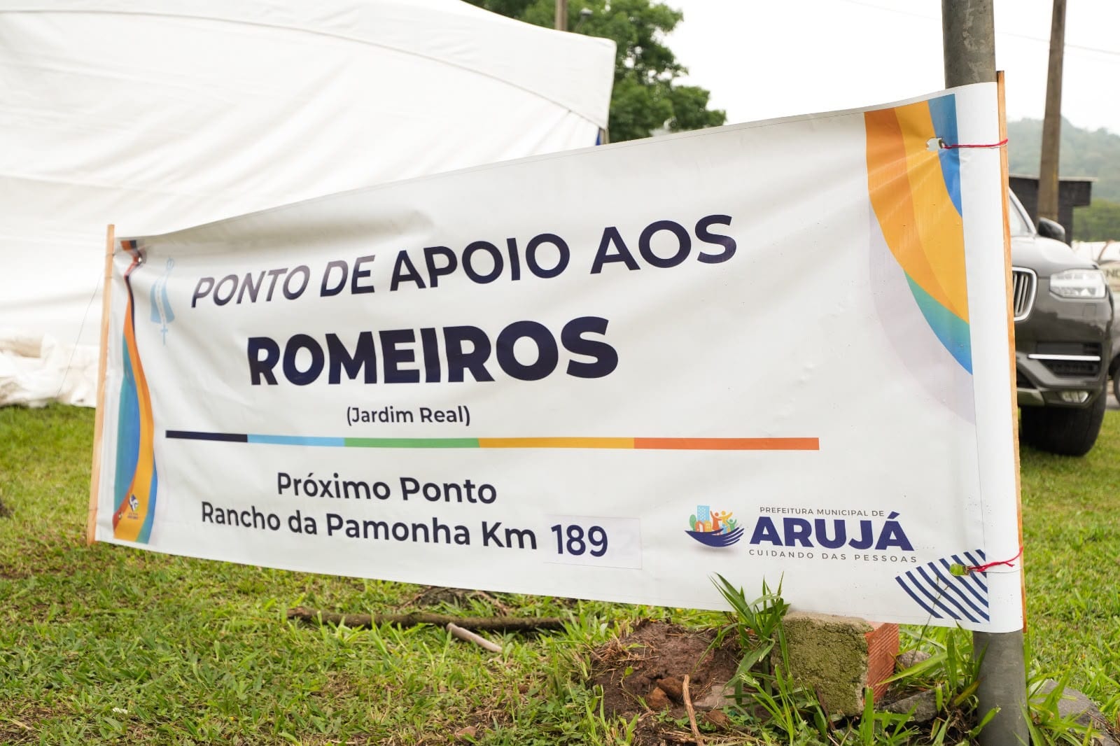 Por meio de quatro secretarias municipais, Arujá oferece apoio 24 horas a romeiros que seguem para Aparecida