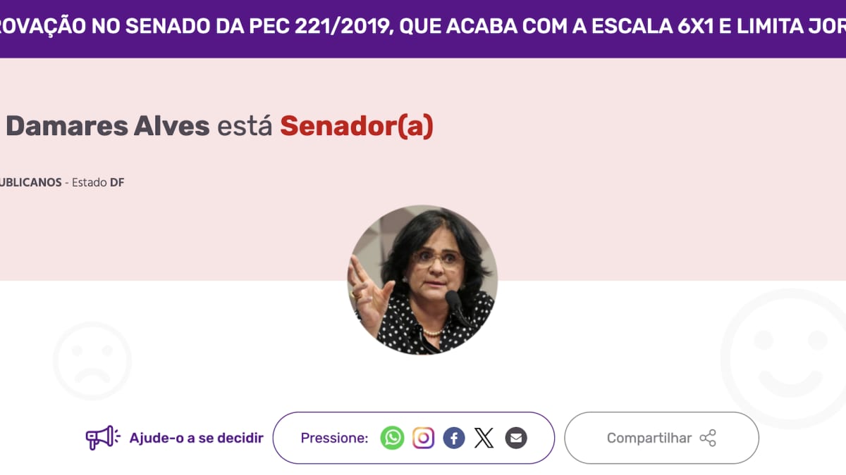 Damares pede que CUT retire seus dados da plataforma “Na Pressão”