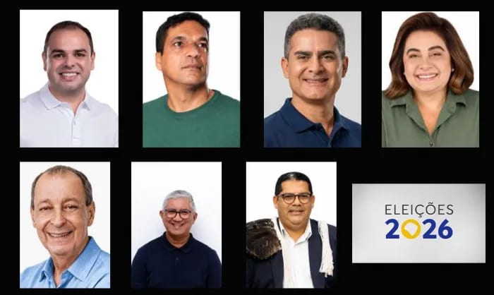 Sete candidatos disputam o governo do Amazonas em 2026