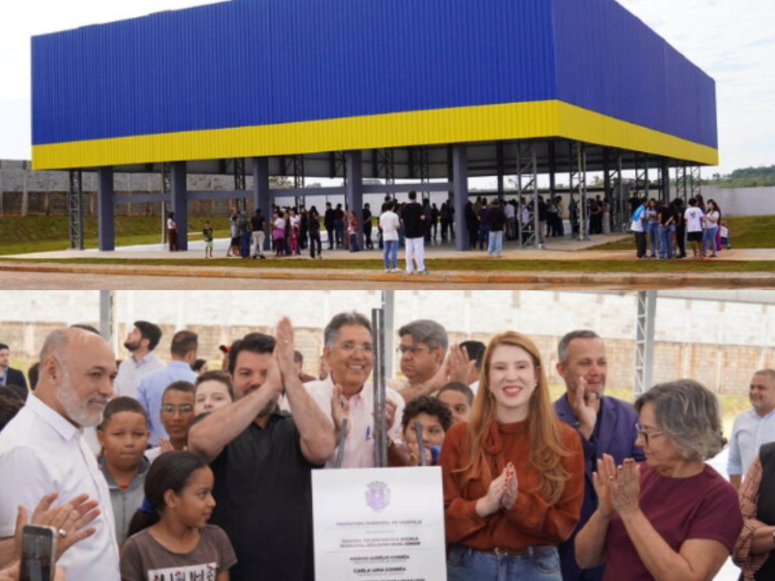 Nova quadra coberta é entregue em escola de Anápolis