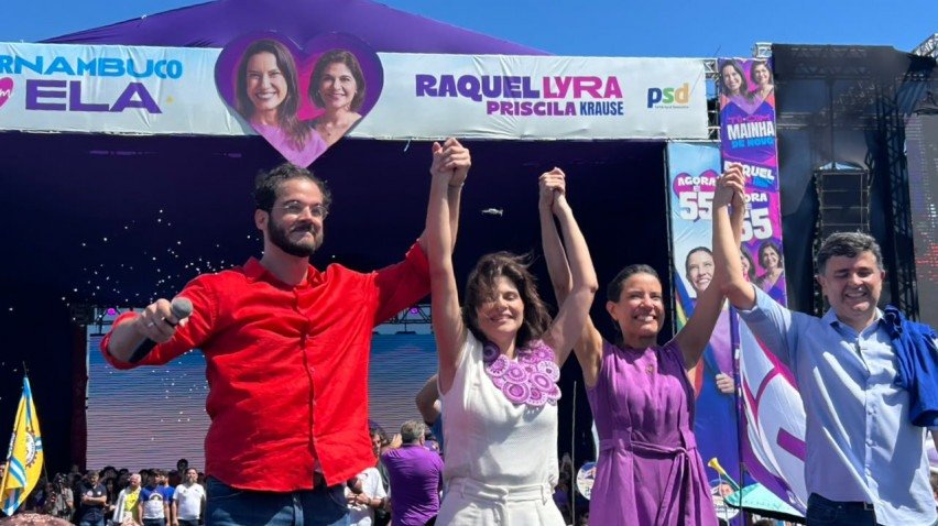 Raquel Lyra lança campanha à reeleição e critica cobranças de gênero