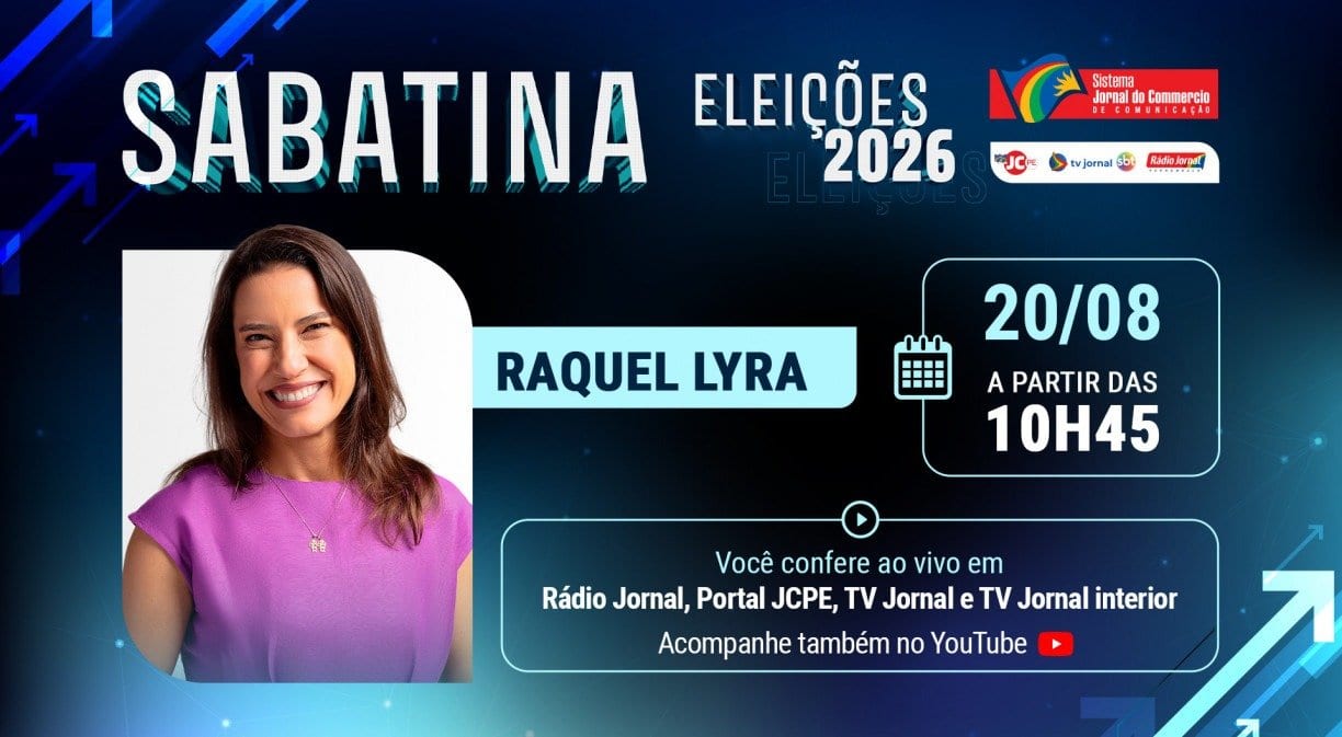 Raquel Lyra encerra sabatinas do SJCC nesta quinta, das 11h às 12h