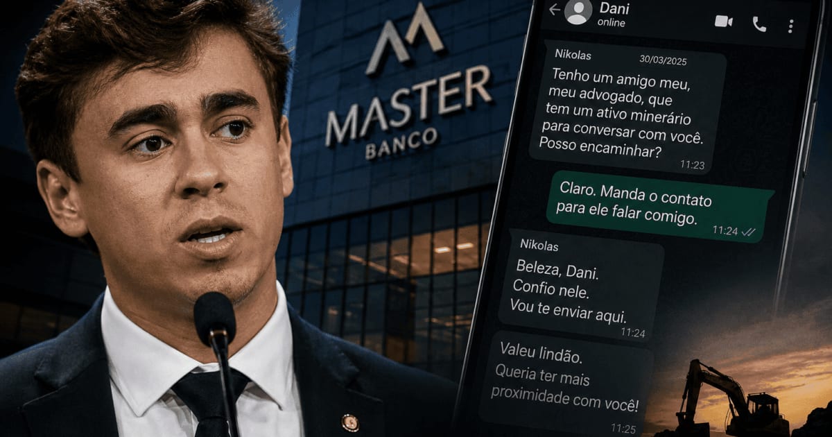 Nikolas chamou Vorcaro de ‘lindão’ e pediu ajuda para negócio de ex-assessor