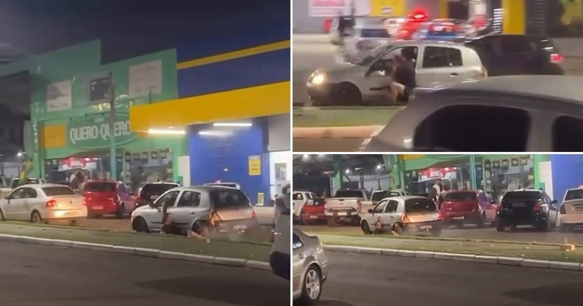 Pendurado na porta: homem é arrastado por carro em confusão na noite da eleição em SC