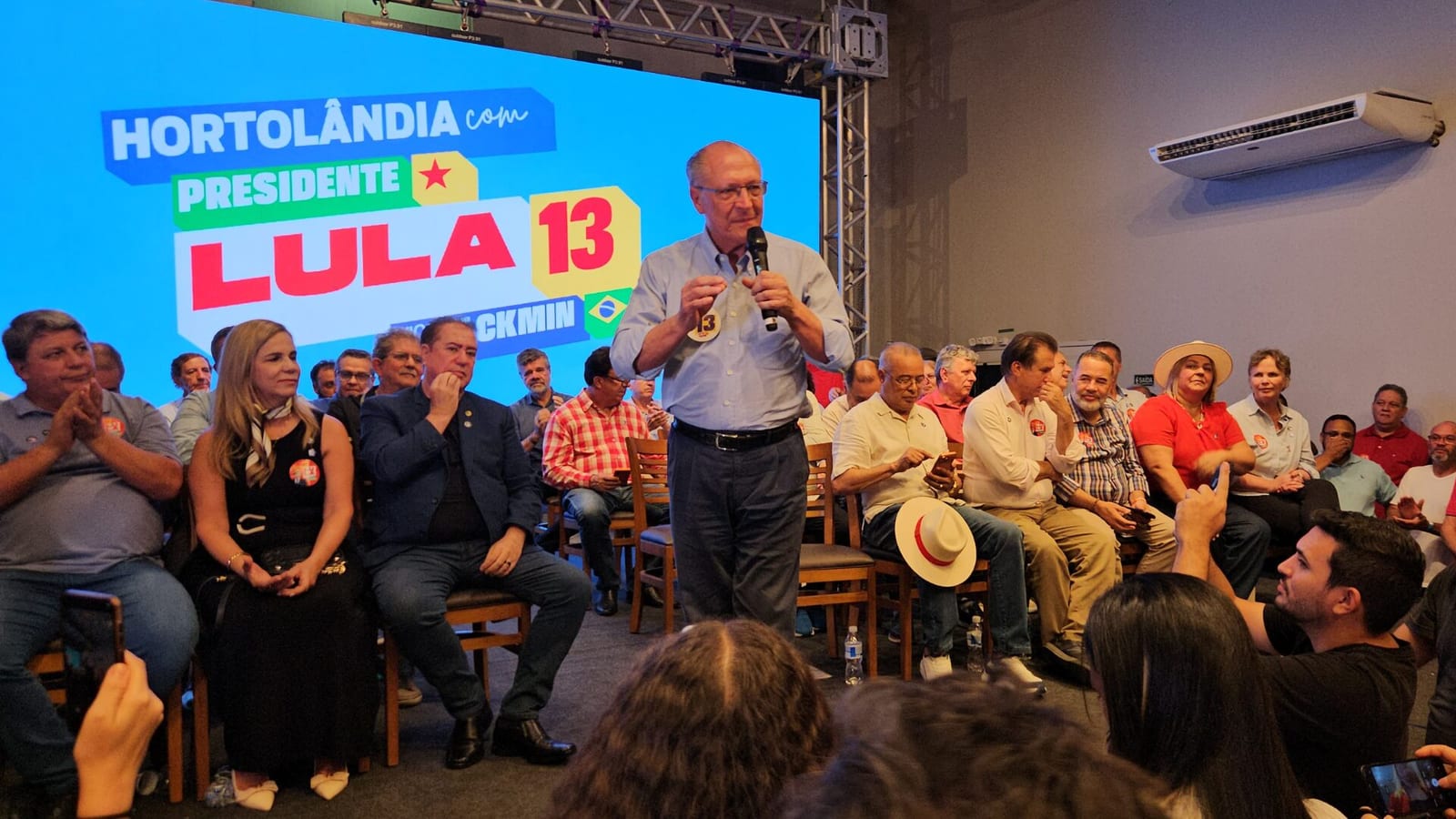 Alckmin reúne dezenas de lideranças pró‑Lula em Hortolândia
