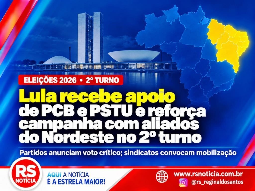 Lula recebe apoio de PCB e PSTU e reforça campanha com aliados do Nordeste no 2º turno