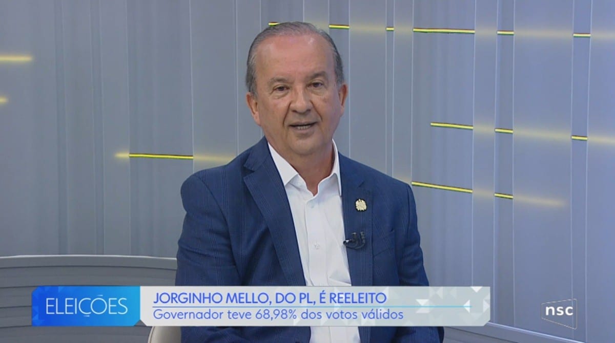 Após reeleito, Jorginho promete manter secretariado e prevê mudança somente na Segurança Pública