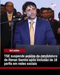 Toffoli suspende propaganda digital da chapa Renan Santos–Aroldo Medina e impõe limites ao uso do Fundo Eleitoral