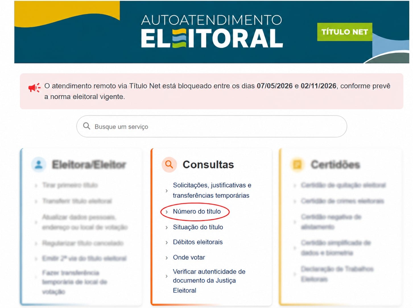Como consultar número do título, zona e seção eleitoral para 2026