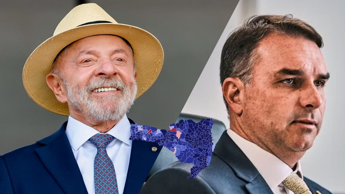 Lula vence em apenas seis cidades de SC, mas recebe 71 mil votos a mais do que Flávio Bolsonaro no estado; candidato do