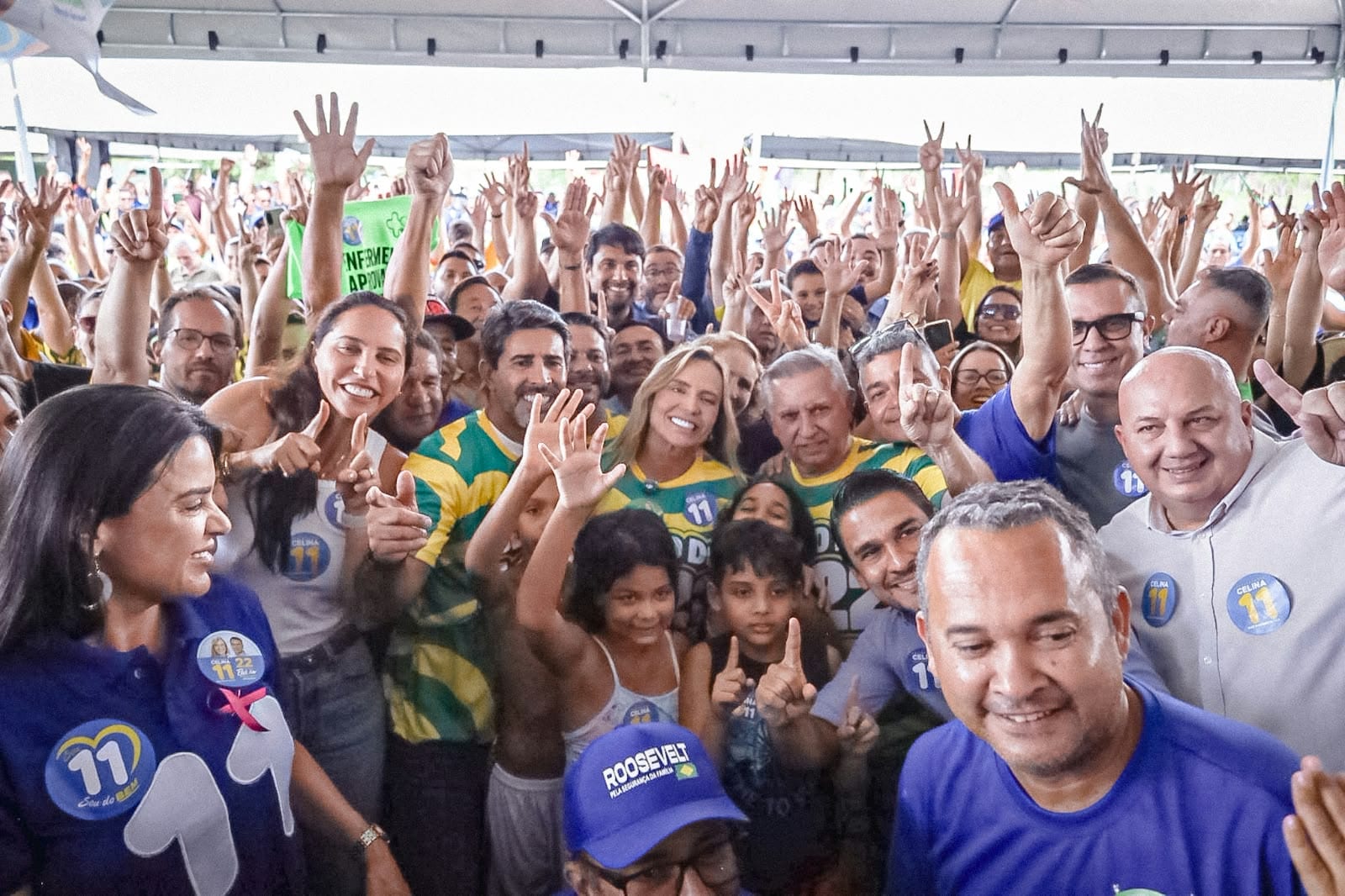 Izalci e bombeiros reforçam apoio a Celina Leão na reta final do 2º turno no DF