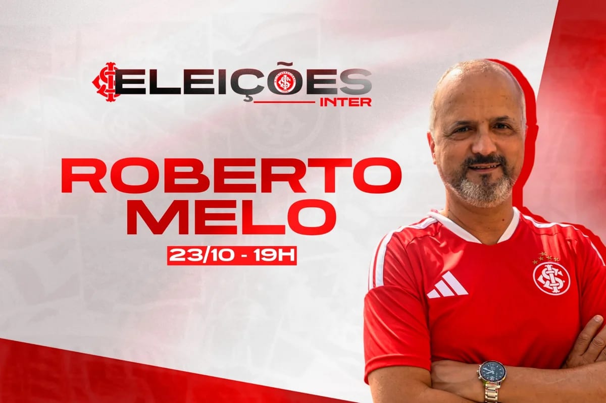 Eleições do Inter: assista à sabatina de Roberto Melo, candidato à presidência