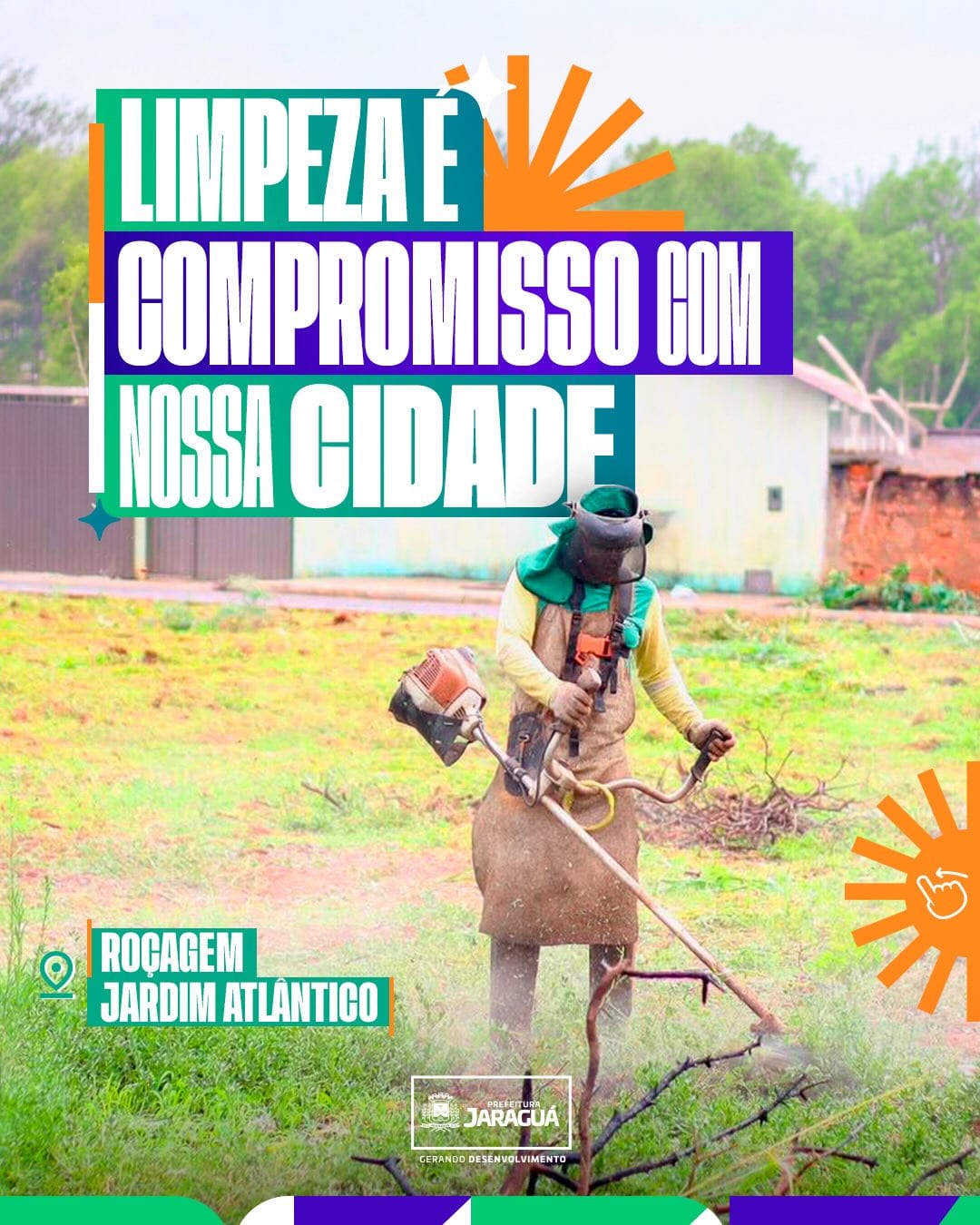 Prefeitura de Jaraguá intensifica serviços de limpeza e manutenção em vários pontos da cidade!