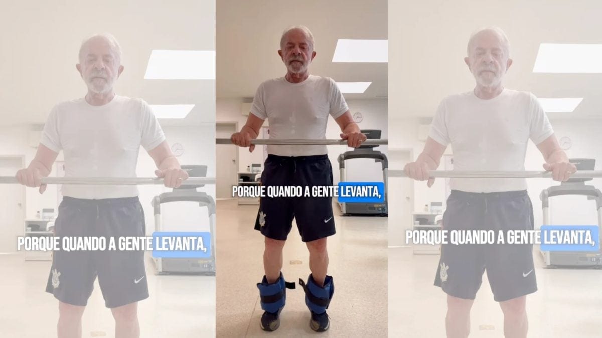 Janja publica vídeo de Lula se exercitando e ironiza: “Não é clone, viu?”