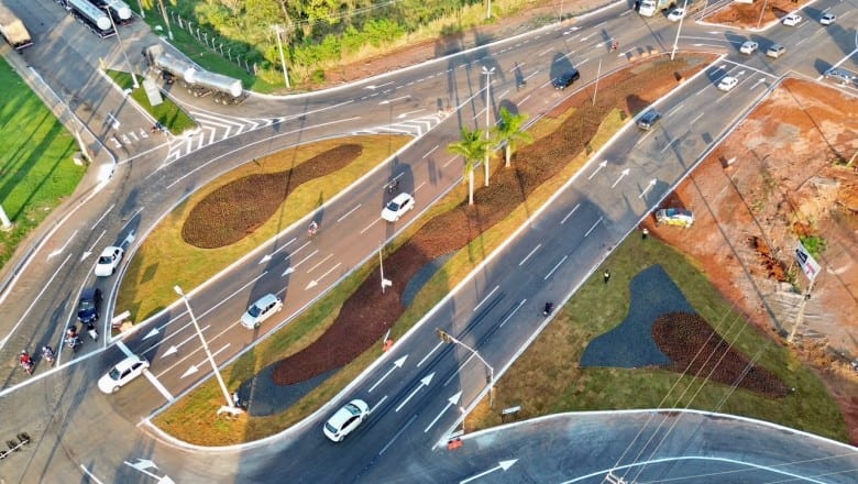 Nova configuração da rotatória do Hugol promete reduzir filas e reorganizar trânsito na Região Noroeste