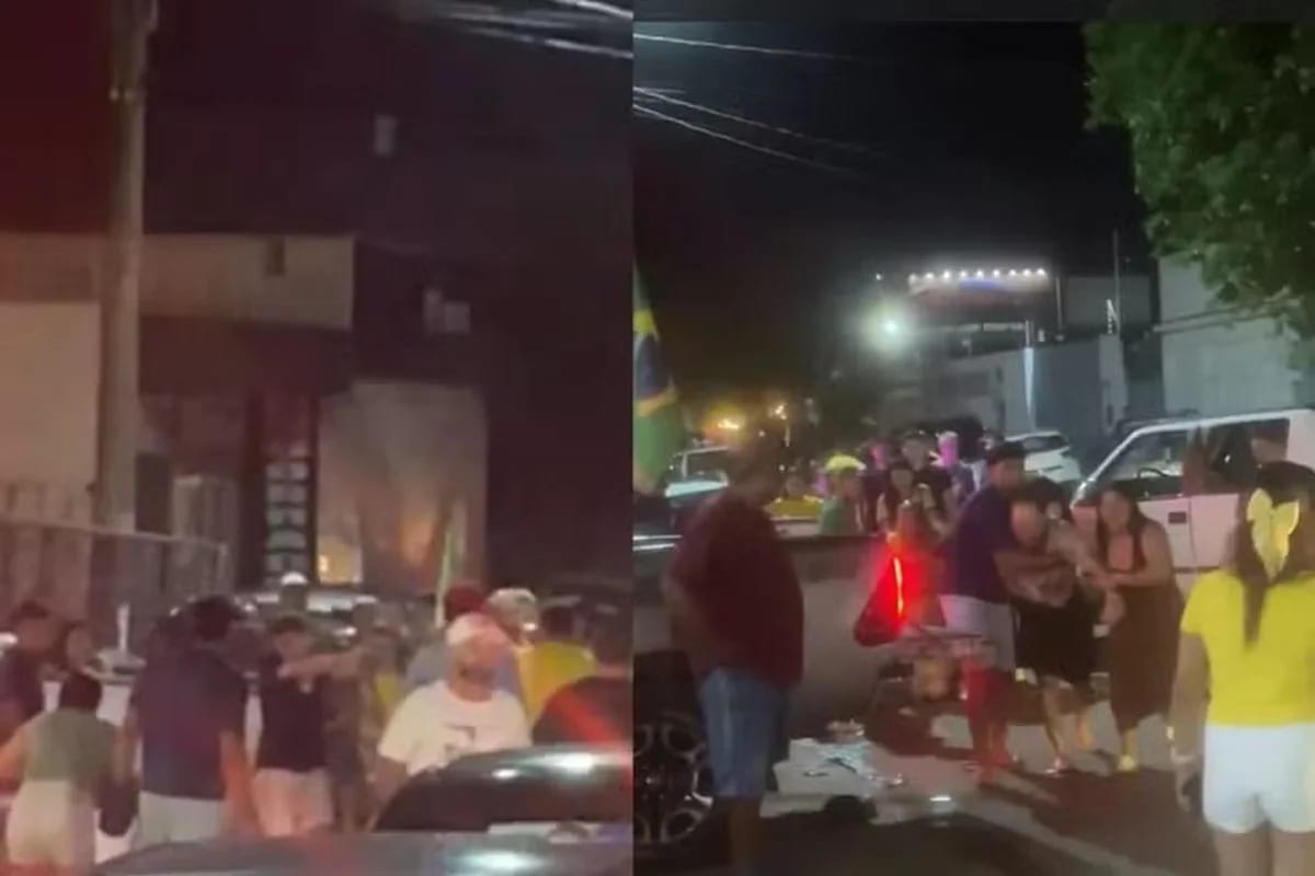 Pancadaria após carreata de Flávio Bolsonaro deixa um morto e um ferido