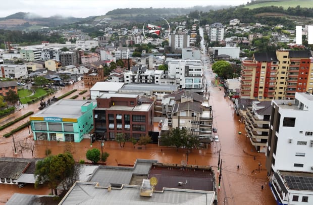Prefeito e vice detalham danos e obras após fortes chuvas em Serafina Corrêa
