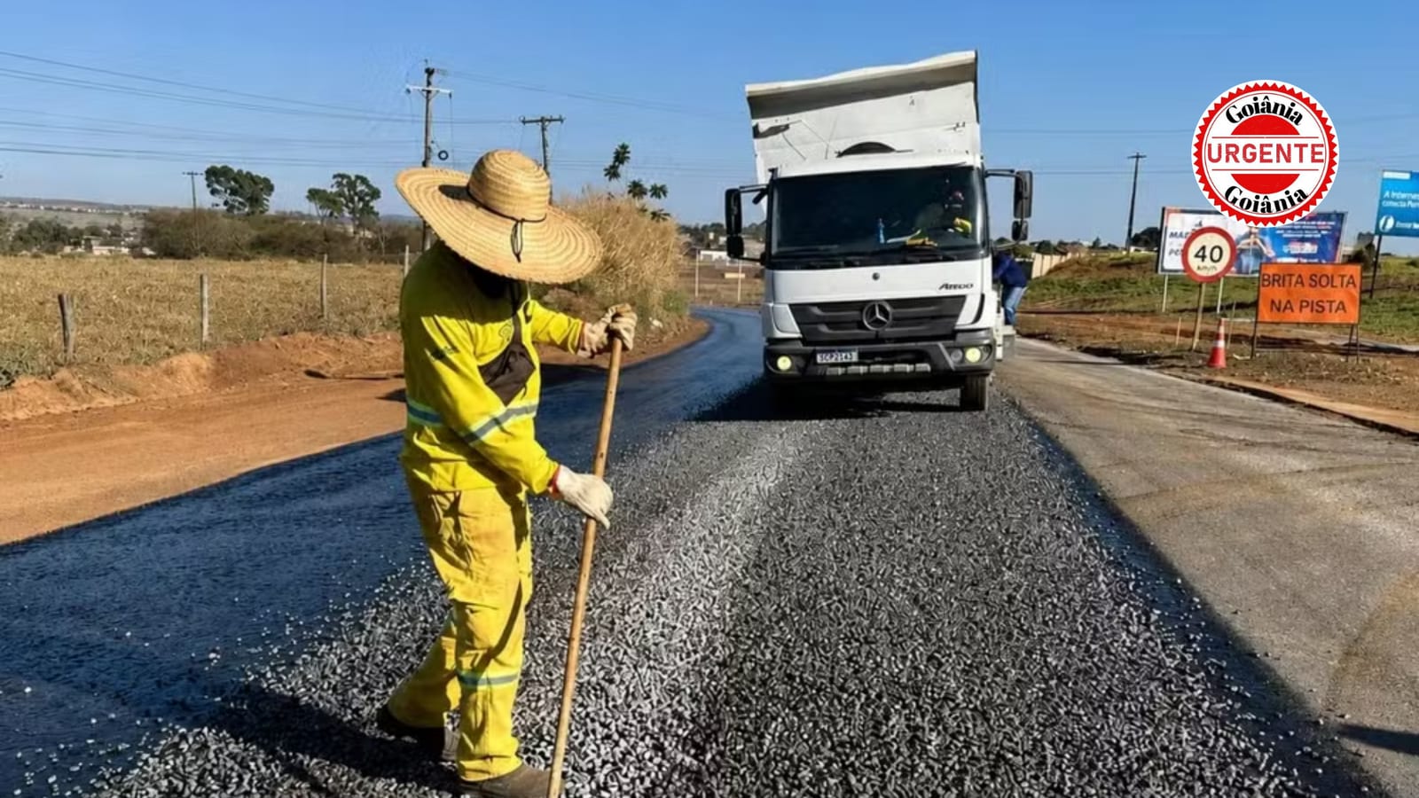 Obras na GO-020 e GO-330 provocam pare e siga e alteram trânsito, em Goiás