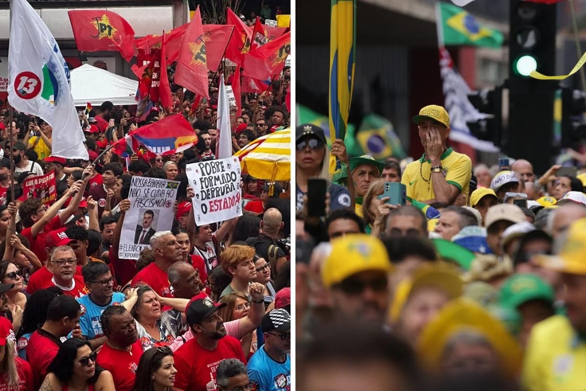 Após multidão pró-Lula, PL estima 20 mil em ato de Flávio na Av. Paulista