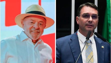 BTG/Nexus: Lula tem 39% de intenções de voto no 1° turno e Flávio aparece com 33%