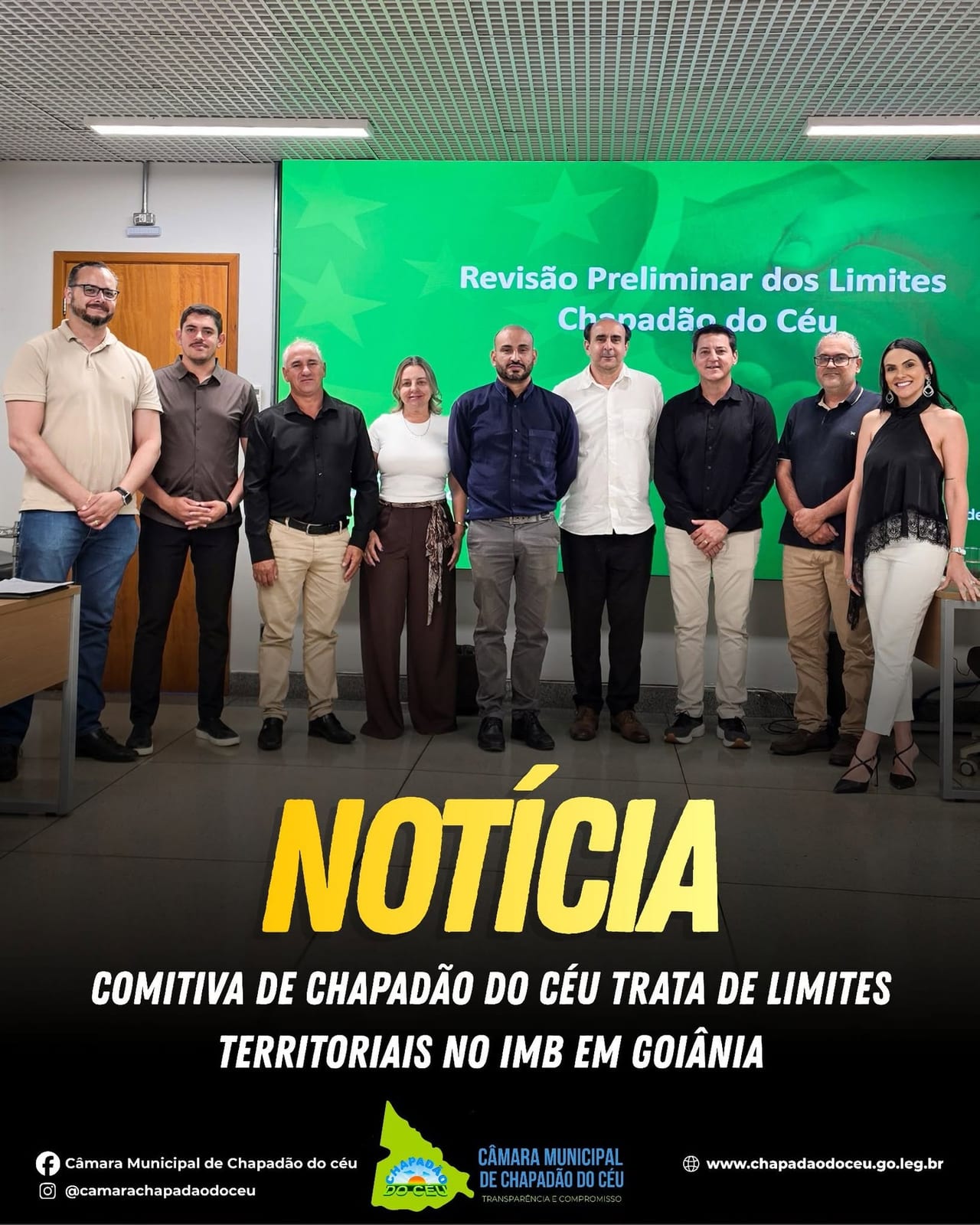 Chapadão Do Céu luta por 17 mil hectares: comitiva política vai a Goiânia cobrar solução para impasse territorial