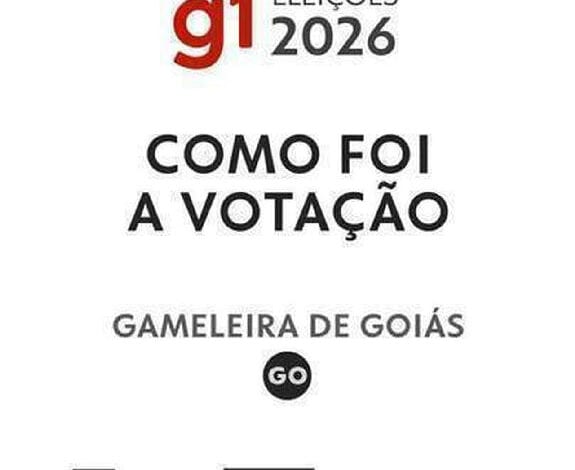 Eleições 2026 em Gameleira de Goiás: confira o desempenho dos candidatos no 1º turno