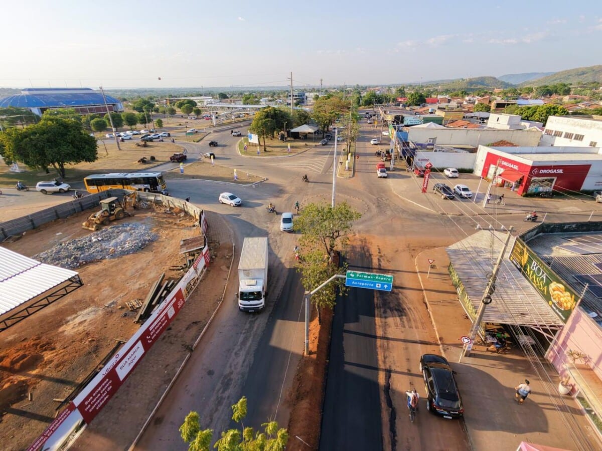 Prefeitura de Palmas conclui ampliação da faixa de circulação na Avenida Tocantins