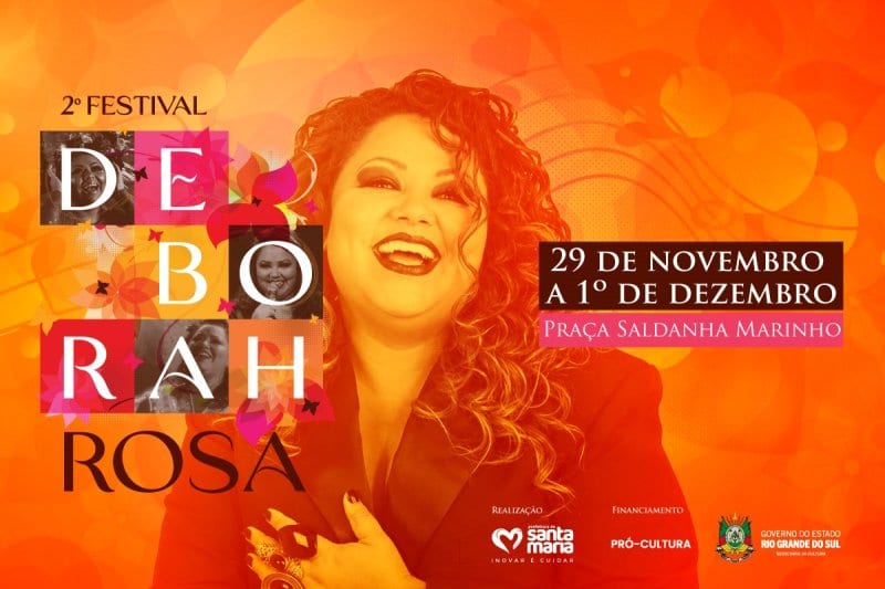 Promovido pela Prefeitura de Santa Maria, Festival Deborah Rosa chega aos últimos dias de inscrições