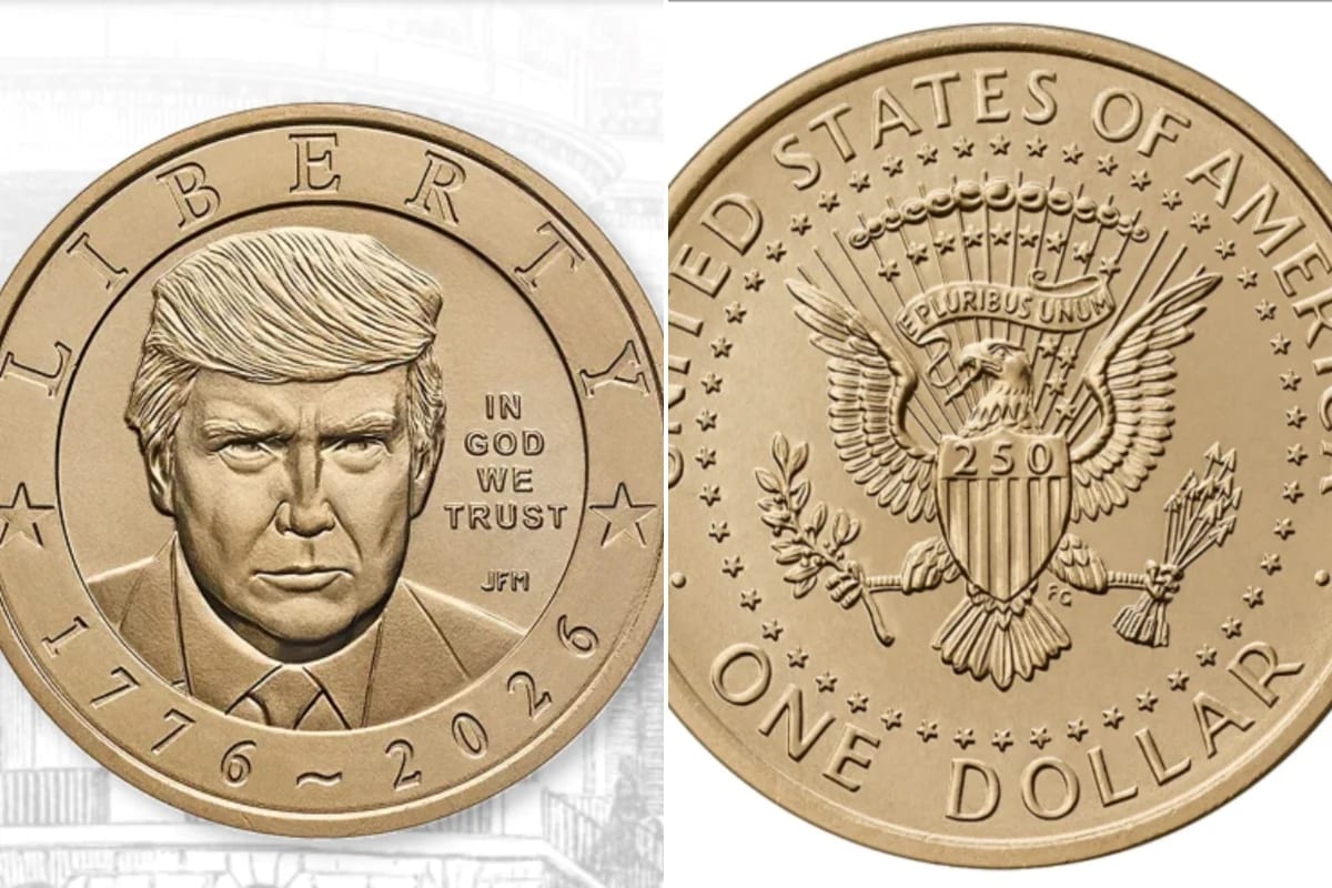 Moeda de Trump esgota poucas horas após início das vendas nos EUA