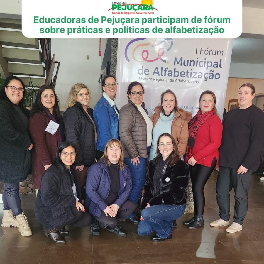 Educadoras de Pejuçara participam do 1º Fórum Regional de Alfabetização