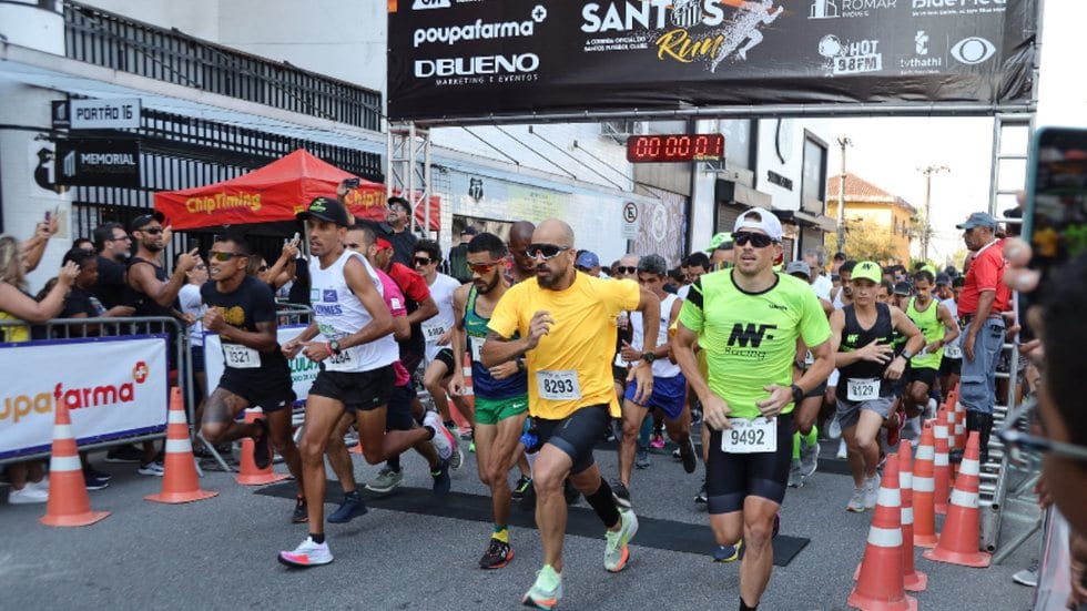 Prefeitura de Santos oferece vagas gratuitas para corrida e caminhada de oito quilômetros com chegada no Estádio Urbano