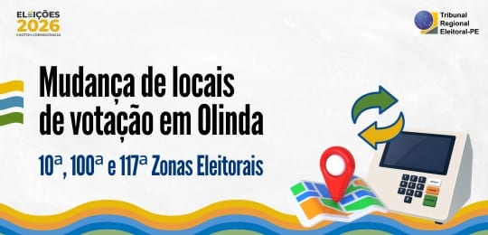 TRE-PE realoca seções e muda locais de votação para 27 mil eleitores em Olinda