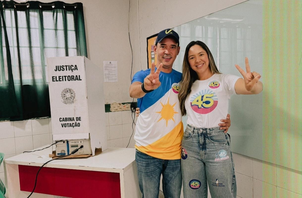 Vicentinho acompanha votação da esposa, Gil Borba, em São Miguel