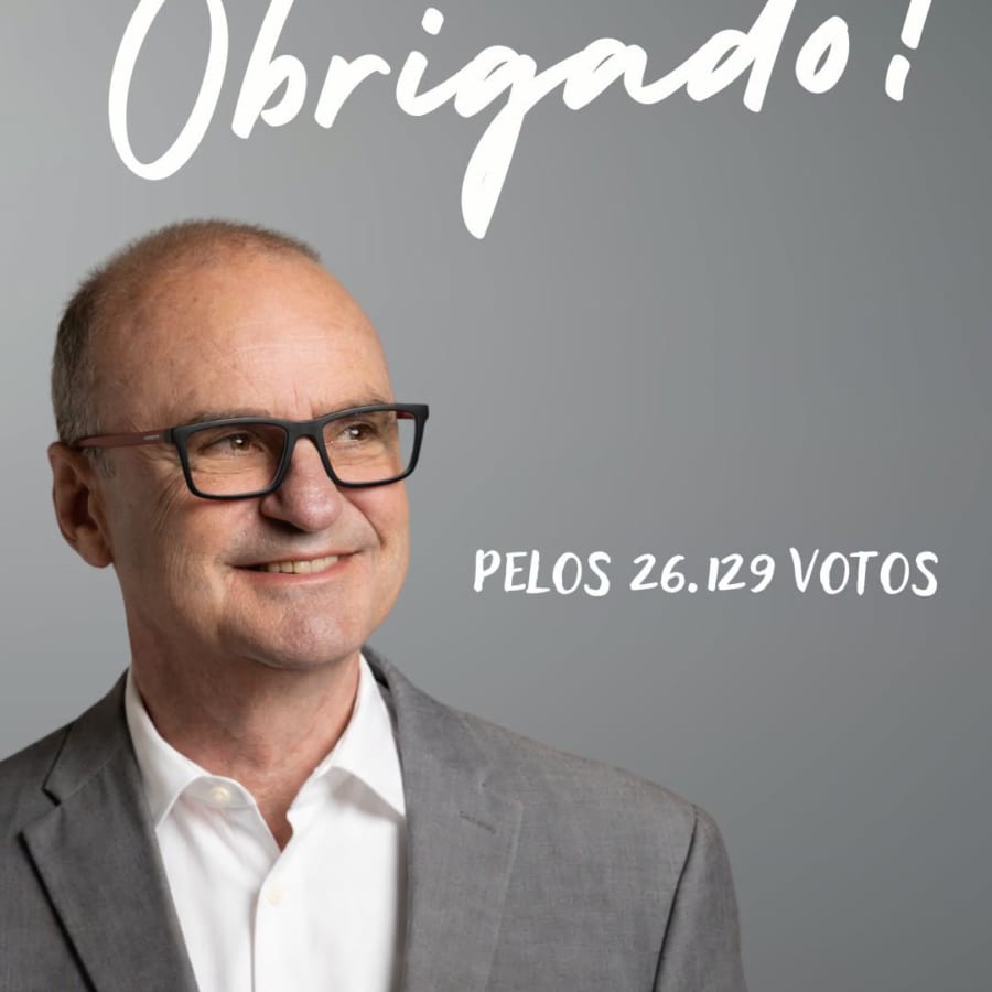 Gerson Burmann agradece eleitores através das redes sociais