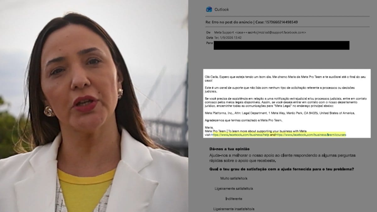 Meta orienta candidata de SC a resolver bloqueio por correio na Califórnia