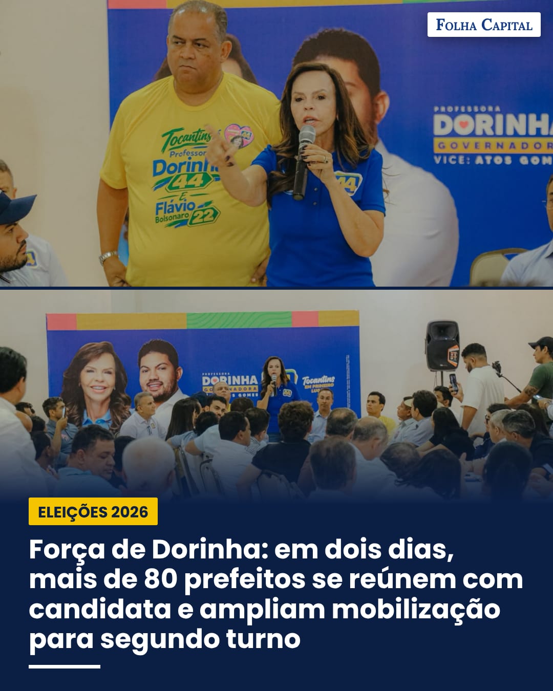 Força de Dorinha: em dois dias, mais de 80 prefeitos se reúnem com candidata e ampliam mobilização para segundo turno*