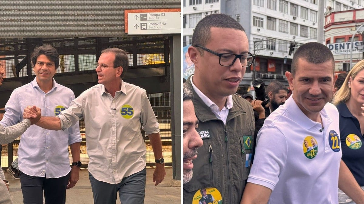 Em agendas distintas, Paes e Ruas prometem ampliar metrô do Rio caso eleitos