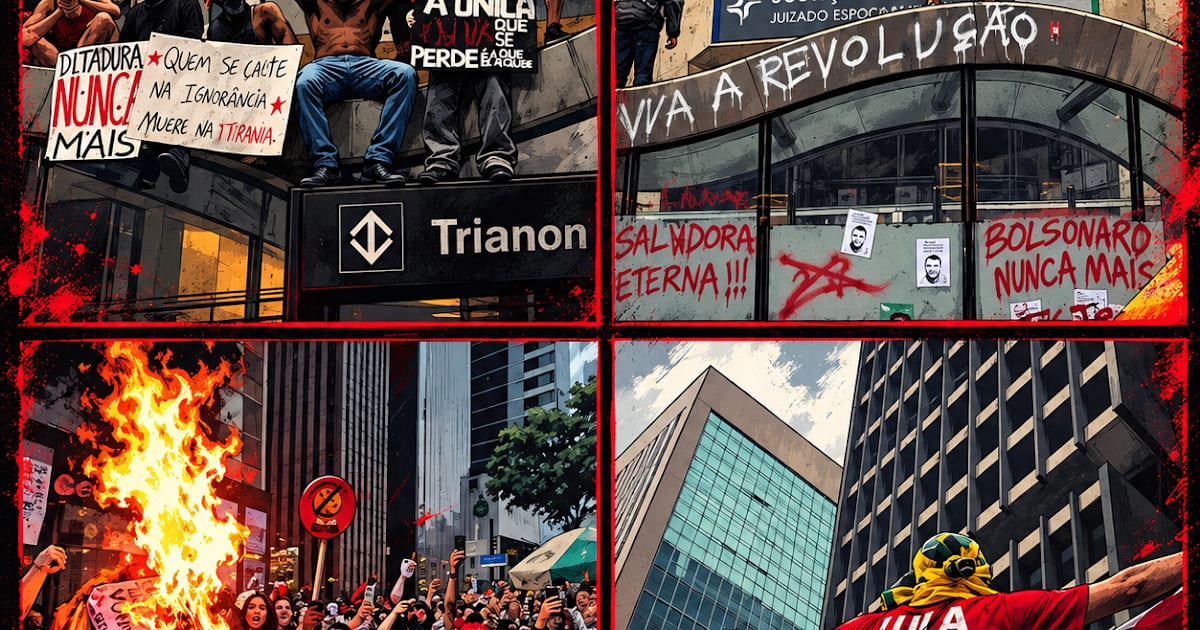 Manifestantes pró-Lula depredam estações de metrô na Paulista
