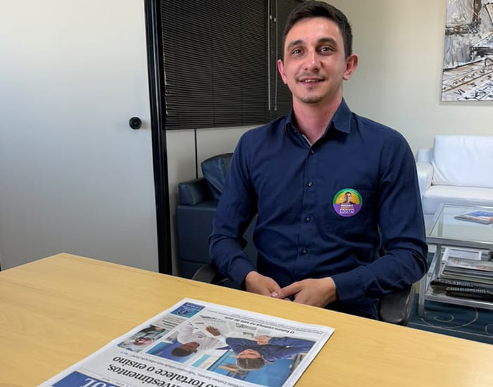 Andrew Leal, 29, disputa vaga na Assembleia Legislativa por Santa Catarina