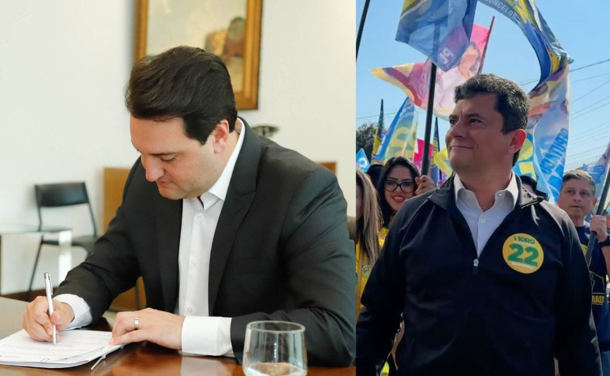 Ratinho Junior assina decreto que define regras de transição para o governo de Sergio Moro no Paraná