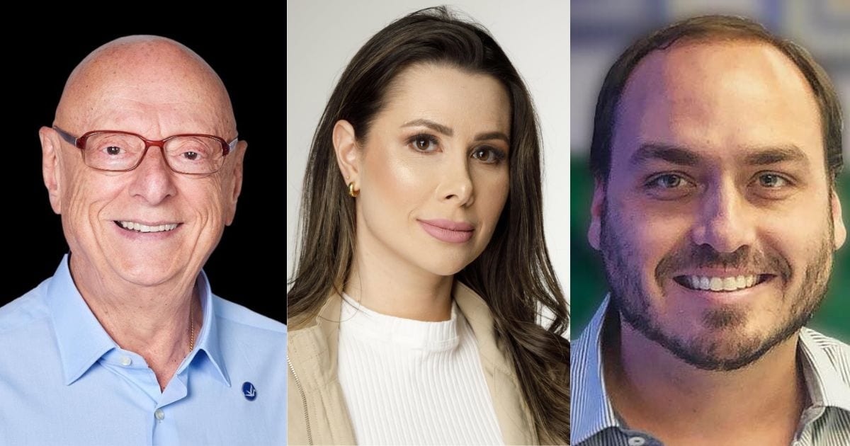 Carol de Toni, Esperidião Amin e Carlos Bolsonaro empatam pela vaga ao Senado em SC