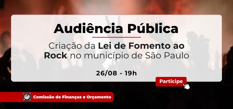 Audiência na Câmara debate criação da Lei de Fomento ao Rock em SP